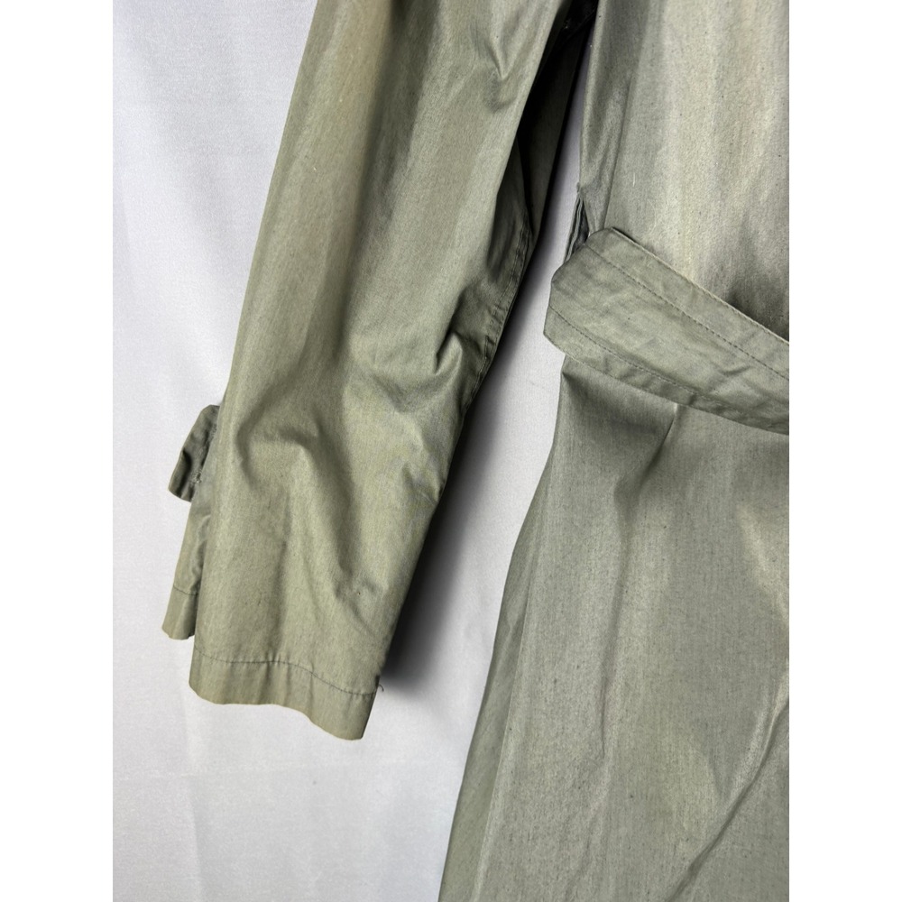 Vintage US Military Trench Coat Green Belted 44 XL Vietnam 8405-965-2167 - Picture 13 of 13